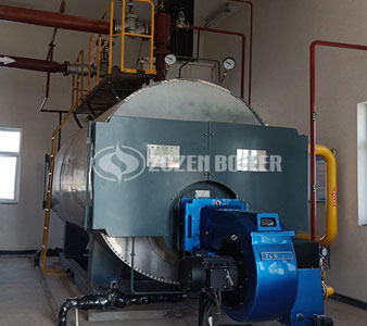10 tons WNS condensing gas fired steam boiler project